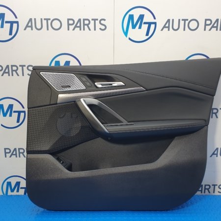 BMW X1 SERIES DOOR CARD PANEL FRONT RIGHT SIDE VEGANZA LEATHER BLACK U11
