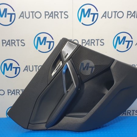 BMW X1 SERIES DOOR CARD PANEL REAR LEFT SIDE VEGANZA LEATHER BLACK U11